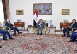 السيد الرئيس عبد الفتاح السيسي يستقبل السيد ستيفان دى ميستورا المبعوث الخاص للأمم المتحدة لسوريا