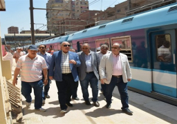 رئيس مترو الأنفاق يتفقد محطة المرج المؤقتة