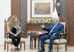 الرئيس الفلسطينى يستقبل عهد التميمى |صور