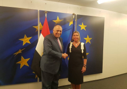 وزير الخارجية يلتقي الممثلة العليا للسياسة الخارجية والأمنية للاتحاد الأوروبي في بروكسل