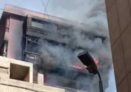 الحماية المدينة تسيطر على حريق مستشفى الحسين.. والمعاينة: سببه ماس كهربائى