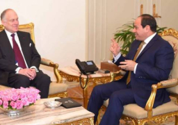 السيسي يبحث مع رئيس الكونجرس اليهودى العالمى تطورات عملية السلام