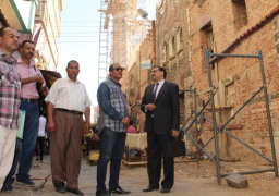 رئيس قطاع الآثار الإسلامية يتفقد مدينة رشيد الأثرية