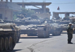 الفصائل المسلحة بمدينة “بصرى الشام” تواصل تسليم أسلحتها للجيش السوري