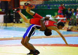 أبطال مصر يتوجون بثمانى ميداليات فى المصارعة الحرة بدورة الالعاب الافريقية للشباب