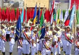 طلبة كلية الشرطة الجدد يؤدون اليمين وولاء القسم أمام الرئيس السيسي