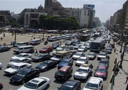 عودة الحركة المرورية برمسيس بعد اخماد حريق نقابة التجاريين