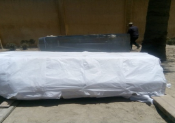 وصول تابوت الجرانيت لمخازن مصطفى كامل لترميمه