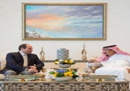 خادم الحرمين الشريفين الملك سلمان بن عبد العزيز يستقبل الرئيس عبد الفتاح السيسي بمنطقة نيوم