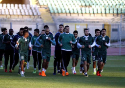 المصري يؤدي مرانه الأساسي استعدادا لمواجهة سونجو الموزمبيقي