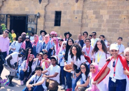 تحت شعار ” انا العربي .. انا العربية ” ” الشباب والرياضة تواصل فعاليات الملتقي العربي للطلائع الخامس بجولات سياحية