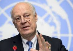 دي ميستورا وبومبيو يؤكدان على الحل السياسي قبل إعمار سوريا