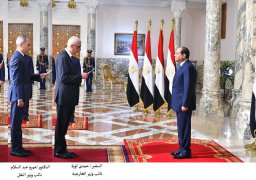 3 نواب لوزراء الخارجية والنقل والصحة يؤدون اليمين الدستورية أمام الرئيس السيسى