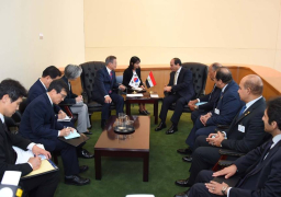 الرئيس السيسي يلتقى برئيس كوريا الجنوبية على هامش اجتماعات الجمعية العامه للأمم المتحدة