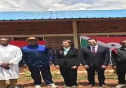 رئيس بوروندي يفتتح المركز المصري لحديثي الولادة