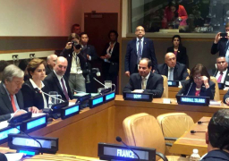 كلمة الرئيس عبد الفتاح السيسي خلال مُشاركته في الحوار رفيع المستوى حول تنفيذ اتفاقية باريس حول تغير المناخ