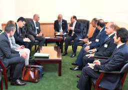 الرئيس السيسي يلتقى برئيس الاتحاد السويسرى آلان بيرسي على هامش اجتماعات الجمعية العامه للأمم المتحدة