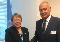 أبو الغيط يبحث مع “باشليه”الأولويات العربية لتعزيز حماية حقوق الانسان