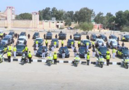 إنتشار أمنى ومرورى مكثف أعلى الطريق الدائرى الإقليمى