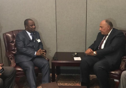 شكرى يبحث التعاون الثنائي والقضايا الإقليمية مع نظيره البوروندي