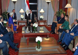 خلال لقاءه كريتسين لاجارد .. الرئيس السيسى يؤكد حرص مصر على استمرار التعاون مع صندوق النقد الدولي