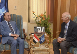 الفريق مُهاب مميش يستقبل الجمعية العربية للملاحة للتعرف على مشروع قناة السويس الجديدة ومشروعات التنمية بمنطقة القناة