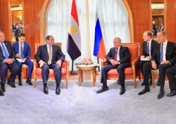 السيسي يعقد جلسة مباحثات على مستوى القمة مع الرئيس الروسي فلاديمير بوتين بمدينة سوتشي