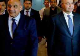 الرئيس العراقي يطالب رئيس وزرائه المكلف بتشكيل حكومة تراعي التمثيل السياسي
