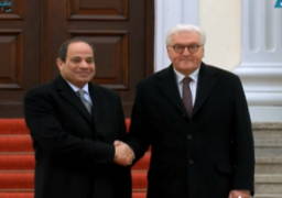 الرئيس الألمانى شتاينماير يستقبل الرئيس السيسى بقصر الرئاسة ببرلين