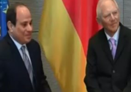 الرئيس السيسي يعقد جلسة مباحثات مع رئيس البرلمان الألمانى