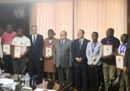 الكهرباء تحتفل بتخرج متدربين من كينيا فى مجال تكنولوجيا طاقة الرياح