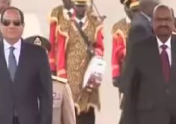 مراسم استقبال رسمية لدى وصول الرئيس السيسي العاصمة السودانية الخرطوم