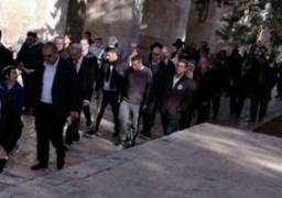 مستوطنون يقتحمون المنطقة الأثرية غرب نابلس