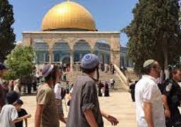 مستوطنون يقتحمون المسجد الأقصى وسط حراسة مشددة من قوات الاحتلال