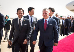 ملك الأردن وسلطان بروناي يبحثان في عمان التطورات الإقليمية