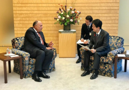 وزير الخارجية يسلم رسالة من الرئيس السيسي إلى رئيس وزراء اليابان