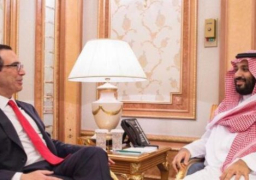 ولي العهد السعودي ووزير الخزانة الأمريكي يؤكدان أهمية الشراكة الاستراتيجية بين البلدين