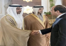 الرئيس السيسي يلتقي مع ولى عهد ابو ظبي على هامش منتدي الشباب