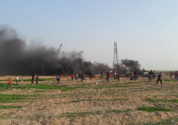 إصابة 8 فلسطينيين برصاص الاحتلال الإسرائيلي على حدود غزة