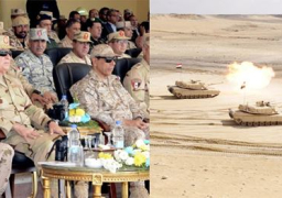 بالصور.. رئيس الأركان يشهد المرحلة الرئيسية لـ “درع العرب -1”