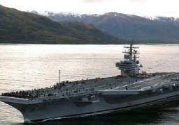 حاملة طائرات أمريكية تتقدم مجموعة سفن حربية في أكبر مناورات عسكرية حول اليابان