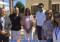 وزيرة الهجرة تزور مسجد الصحابة وكنيسة السمائيين بشرم الشيخ .