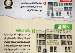 إنفوجراف.. المالية تنفى الحجز على حسابات المتخلفين عن سداد الضرائب المستحقة