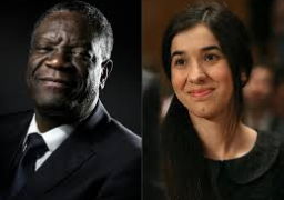 العاصمة النرويجية أوسلو تشهد مراسم تسليم الفائزين كل من الدكتور الكونغولي دينيس موكويجي، والعراقية نادية مراد جائزة نوبل للسلام 2018