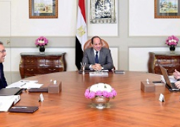 اجتمع السيد الرئيس عبد الفتاح السيسي اليوم مع السيد الدكتور مصطفى مدبولي رئيس مجلس الوزراء، والسيد الدكتور محمد شاكر وزير الكهرباء والطاقة المتجددة