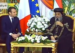 البابا تواضروس: علاقات قوية وممتدة بين الشعبين المصرى والفرنسى فى كل المجالات