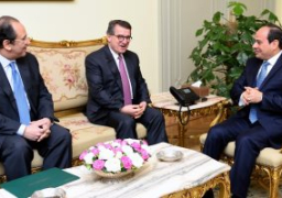 الرئيس عبد الفتاح السيسي يستقبل السيد يانيس روباتيس مدير عام جهاز المخابرات القومي اليوناني