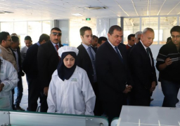 سعفان يطمئن علي العاملين بمصنع الطاقة والألواح الشمسية بقنا