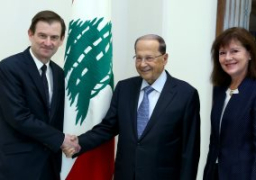 الرئيس اللبنانى العماد ميشال عون يؤكد إن دعم الولايات المتحدة للسلام العادل والشامل فى منطقة الشرق الأوسط، سيدفع نحو استقرار الوضع فى لبنان وترسيخ الهدوء على الحدود الجنوبية