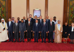 الرئيس يستقبل نواب العموم المشاركين فى المؤتمر الأول لدول الشرق الأوسط وشمال أفريقيا وأعضاء اللجنة التنفيذية لجمعية النواب العموم الأفارقة